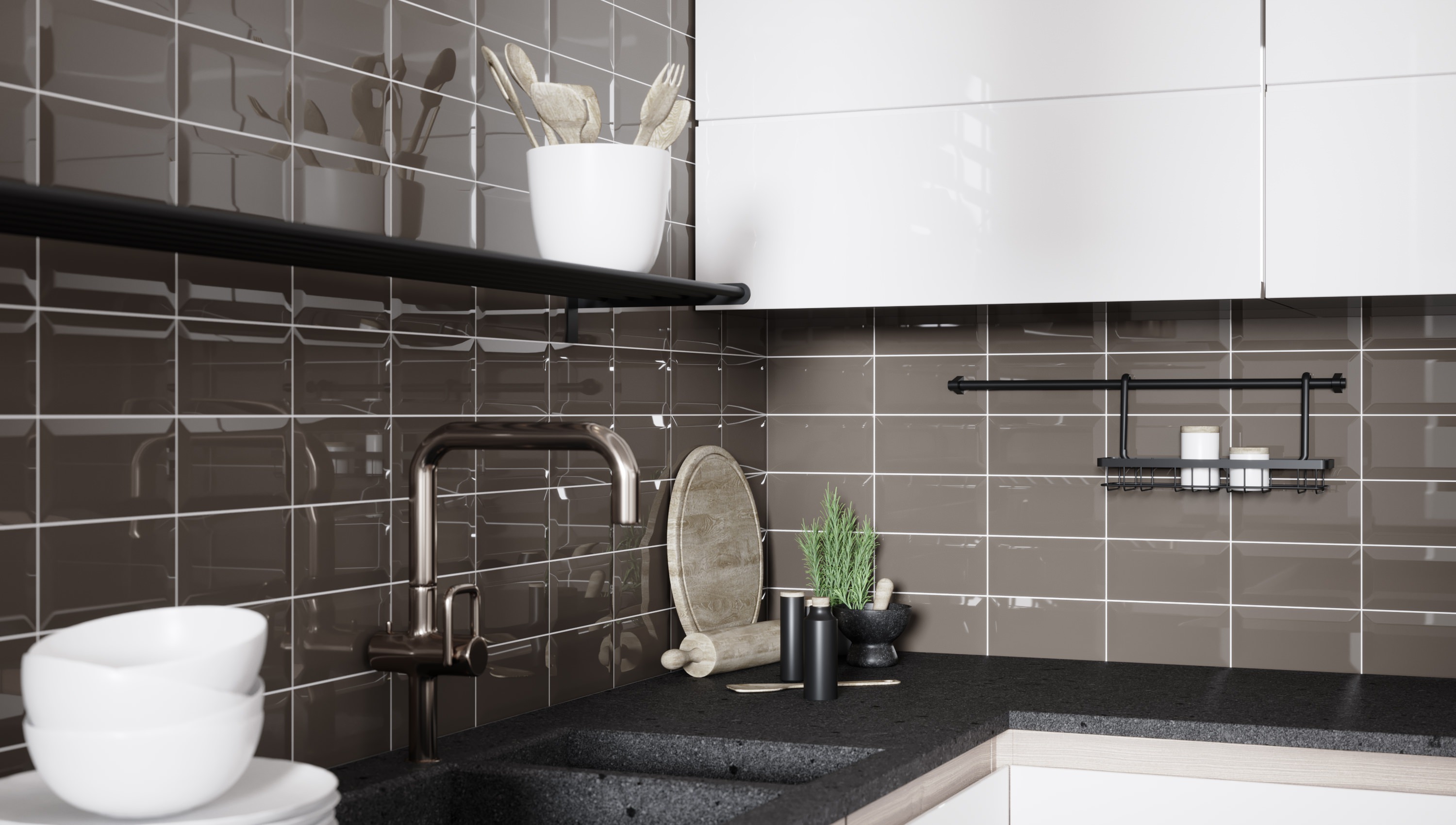 Metrotiles димчастий 100x200