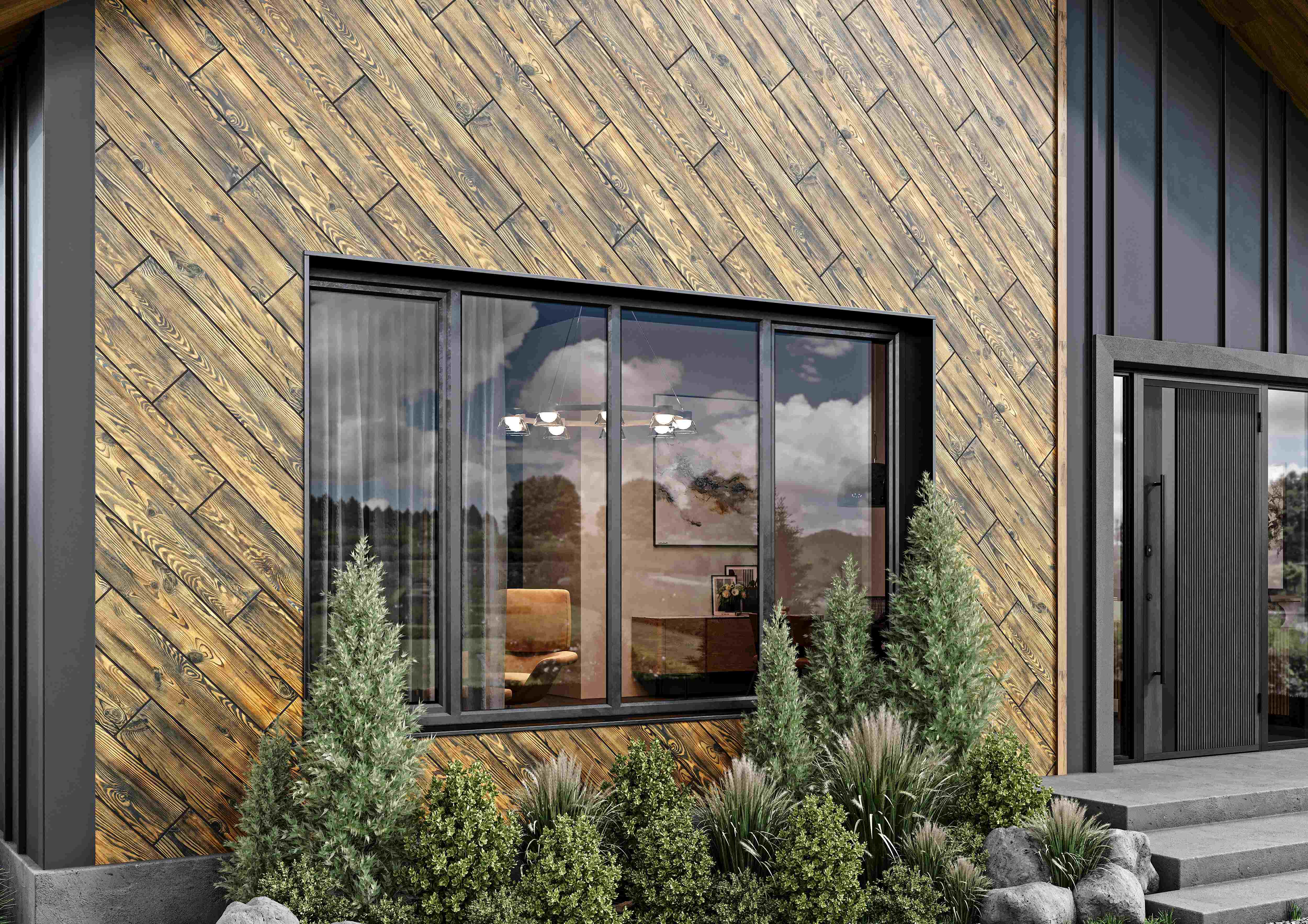 Плитка Fenix Wood коричневый 1198x198x8