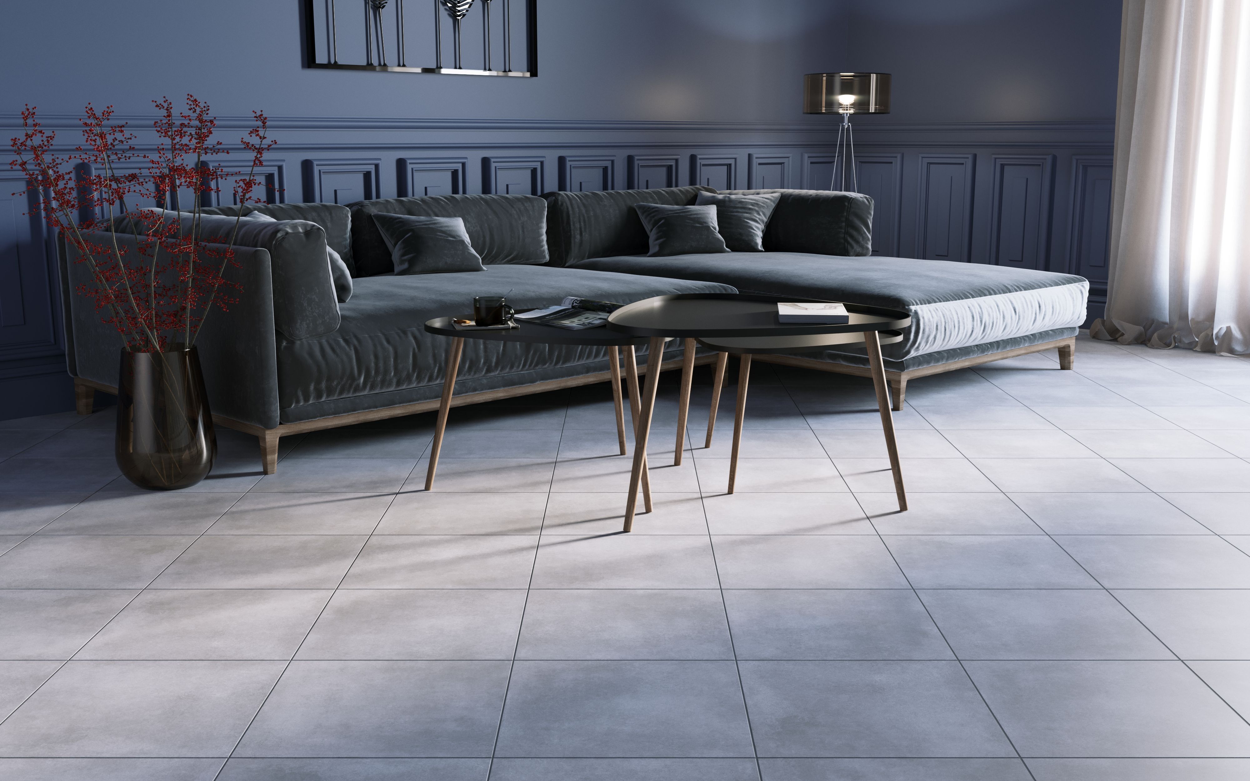 Плитка Lofty серый 400х400х6