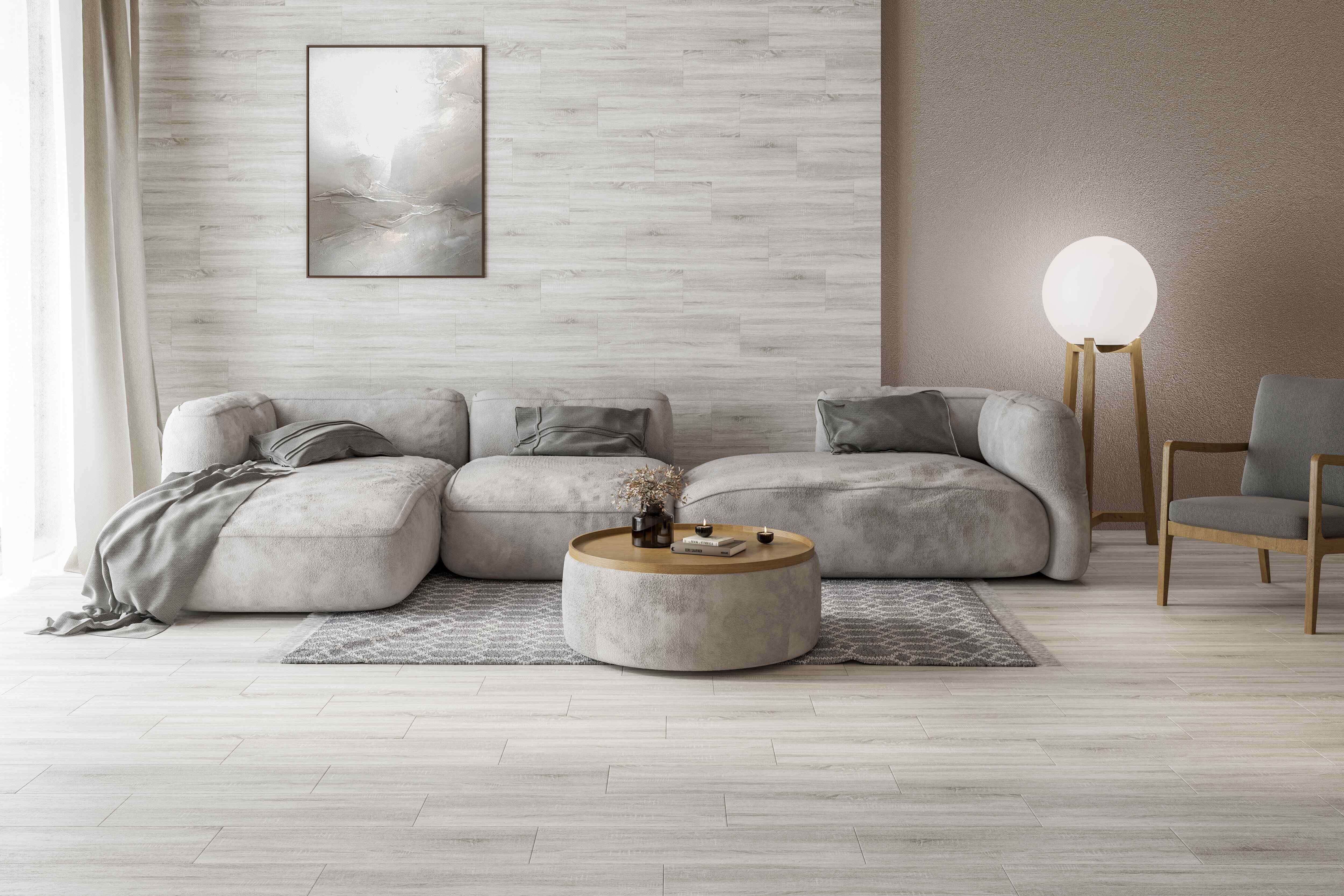 Плитка Scandic Wood светло-серый 200x650x7