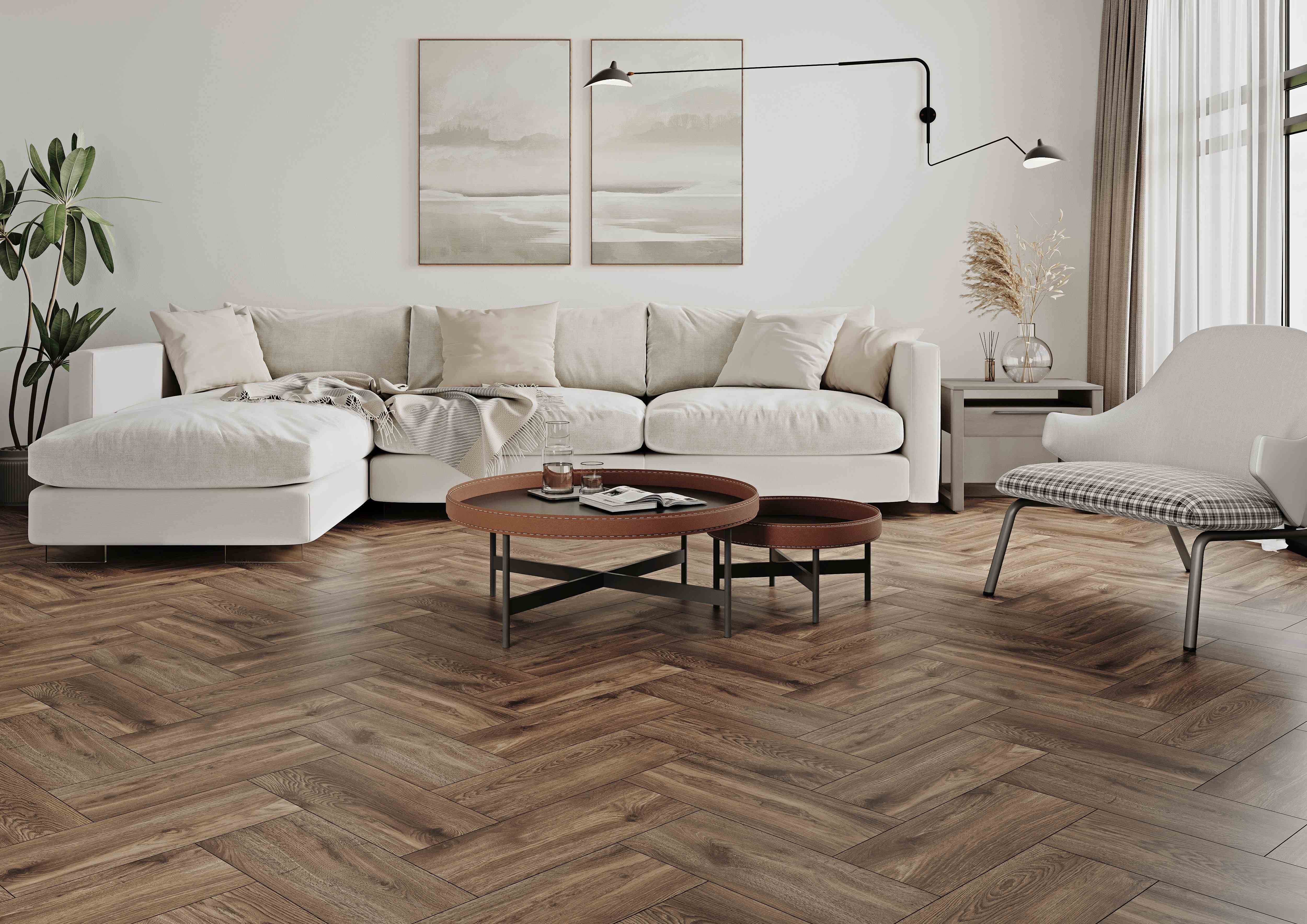 Плитка Rustic Wood коричневый 200x650x7