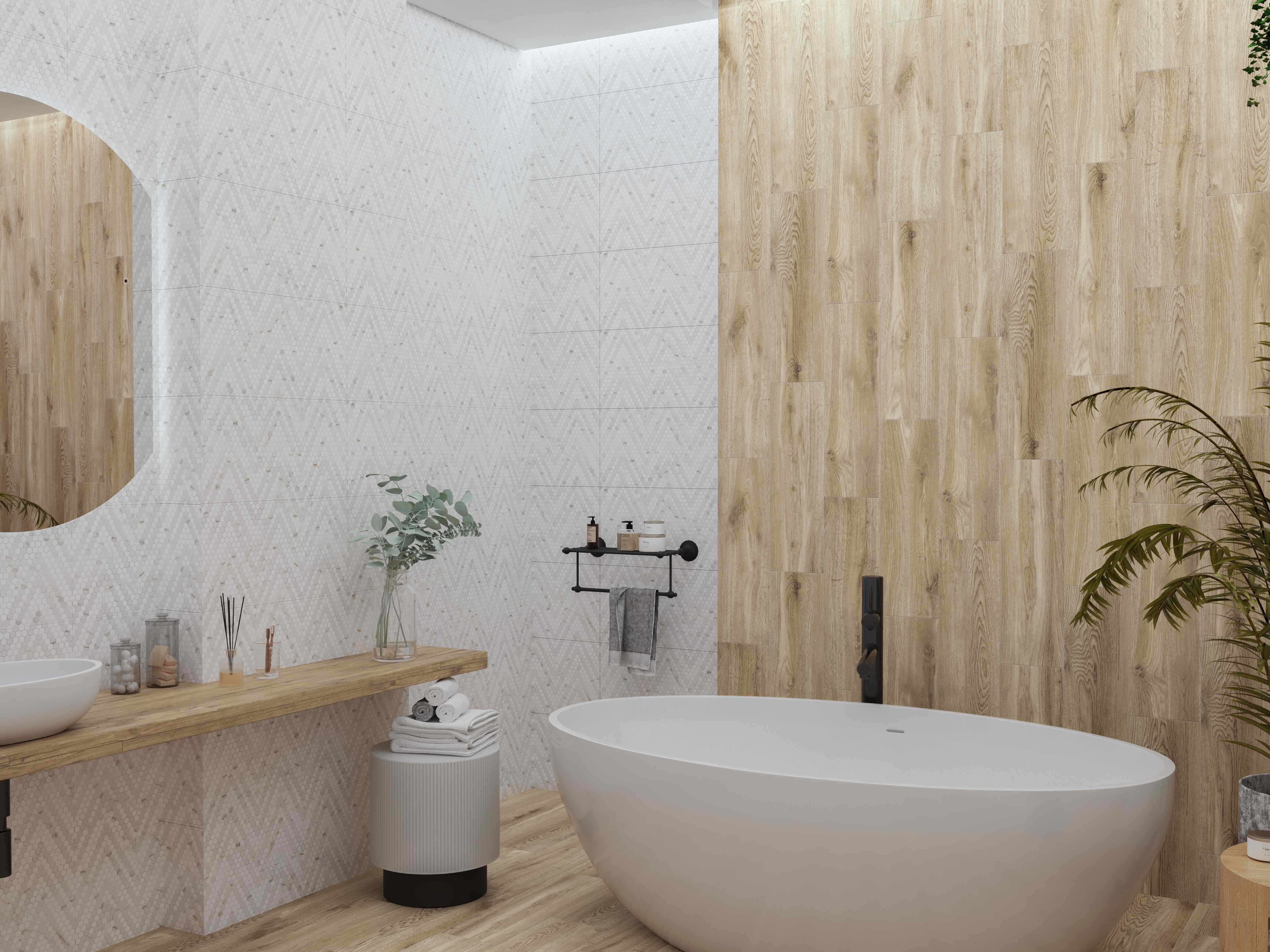Musa white decor 300х600