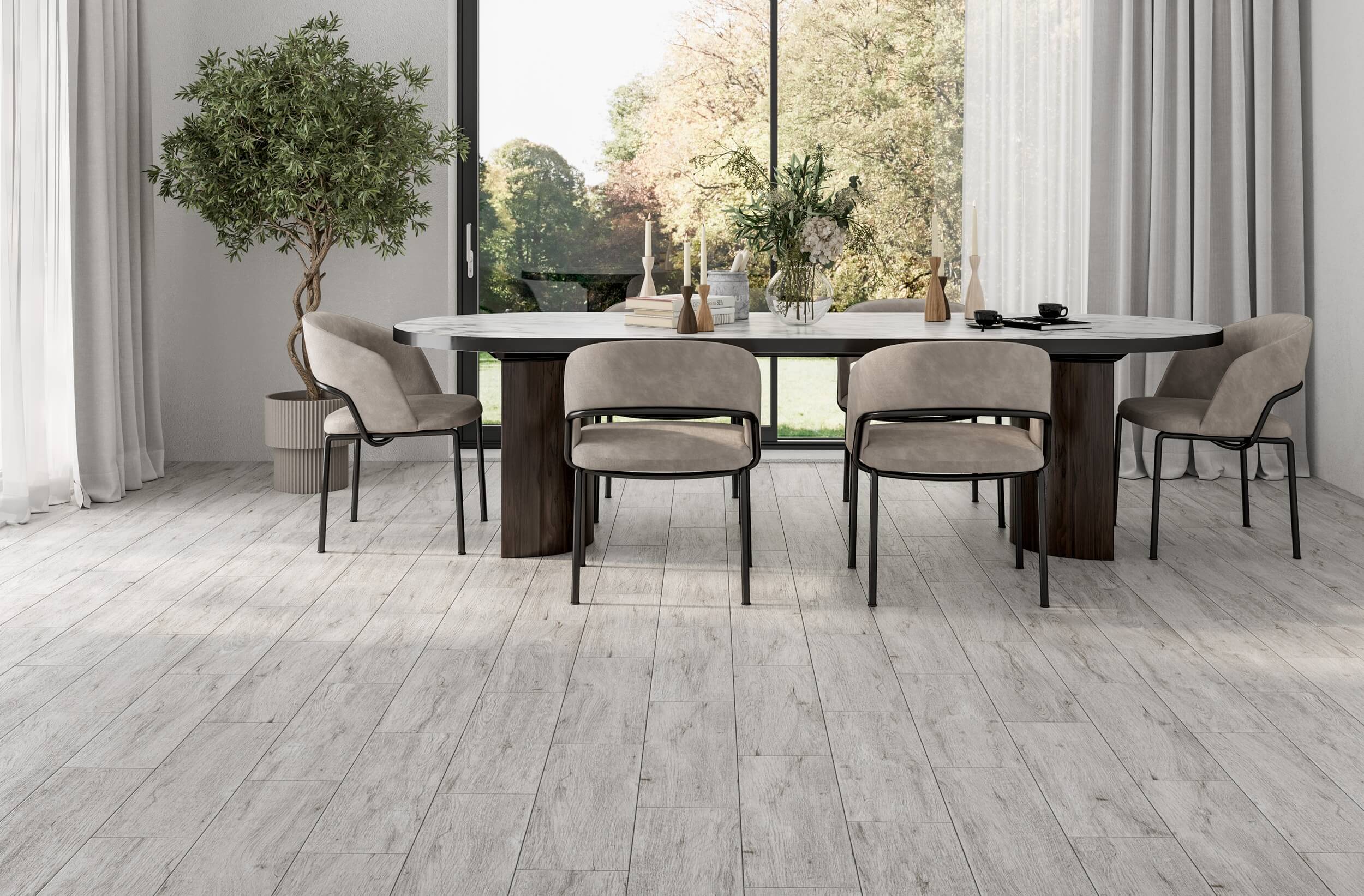 Плитка Wood Mood серый 200x650x7
