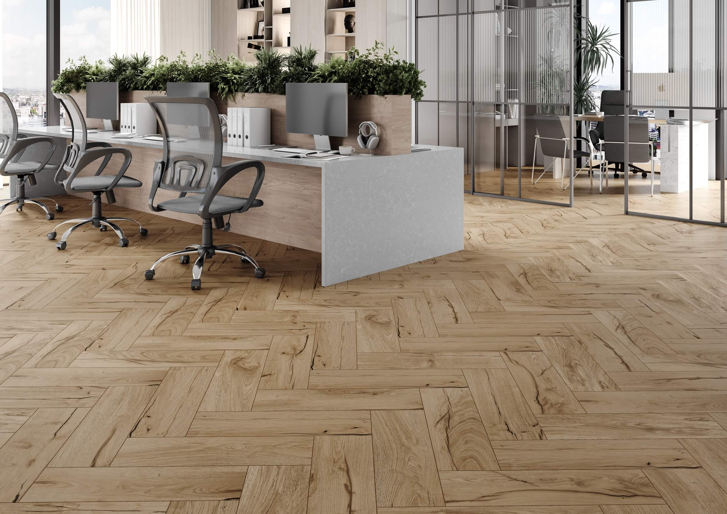Плитка Pino Wood коричневий 200x650x7
