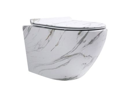 Унітаз підвісний Easy-Clean Rim "Marble veil"